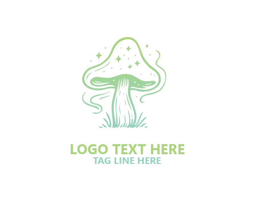 Vintage Mushroom Logo
