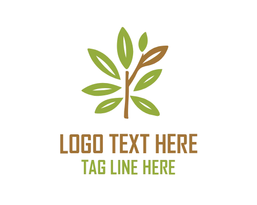 Vintage Olive Farm Tree Logo