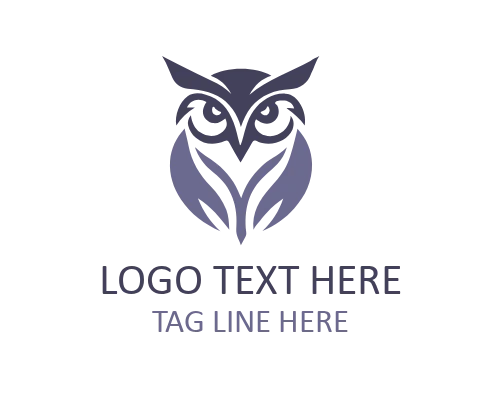 Vintage Owl Badge Logo