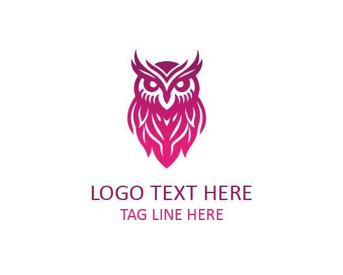 Vintage Owl Badge Logo