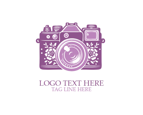 Vintage Photography Camera Logo