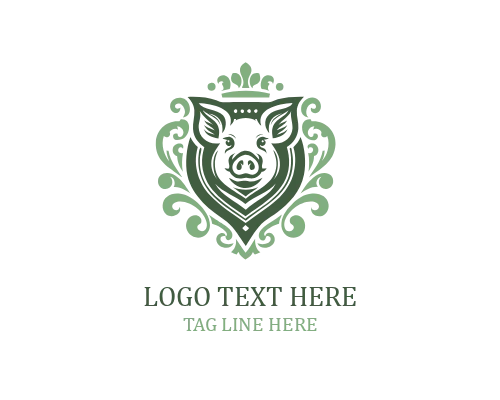  Vintage Pig Shield Logo