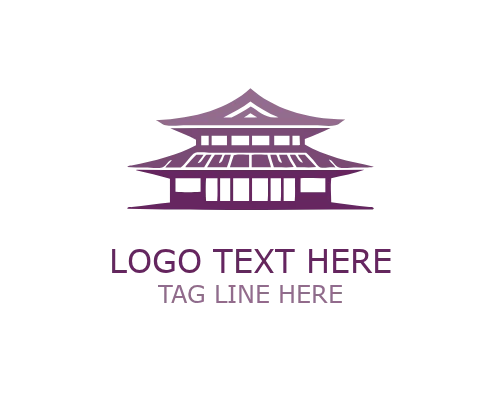 Vintage Pillars Traditional Architecture Logo for Historic Branding