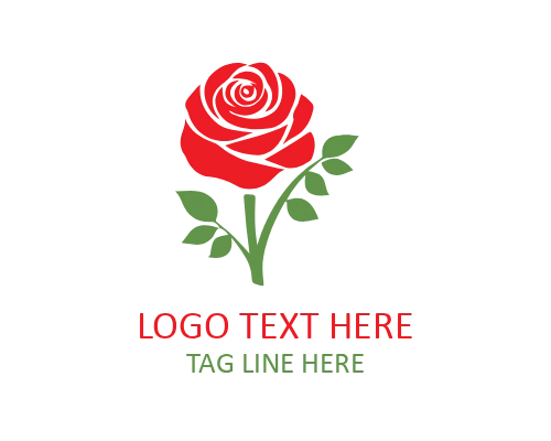 Vintage Rose Lady Logo Design