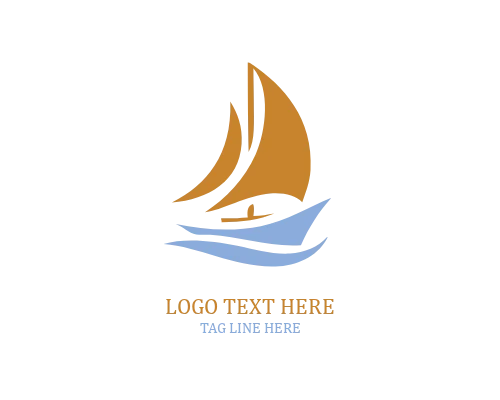 Vintage Sail Ship Crest Logo