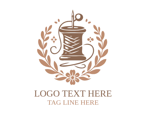Vintage Sewing Machine Logo