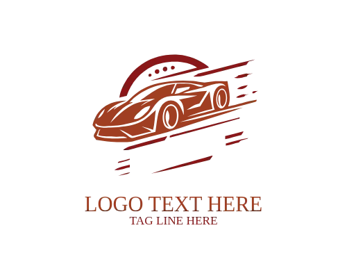 Vintage Sports Fast Car Logo