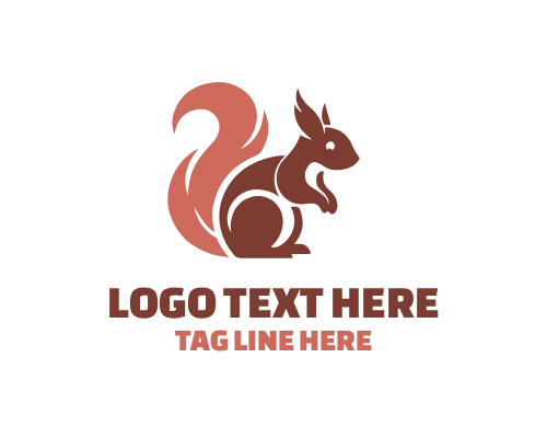 Vintage Squirrel Badge Logo