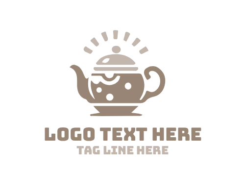 Vintage Teapot Logo for Classic Tea Branding