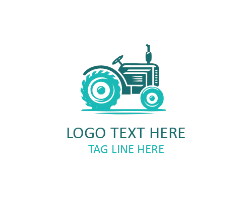 Vintage Tractor Agriculture Logo for Retro and Heritage Farming Brands