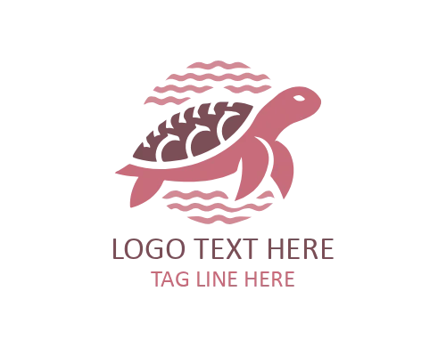 Vintage Turtle Badge Logo