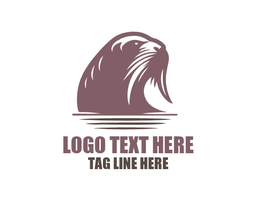 Vintage Walrus Logo for Retro and Classic Branding