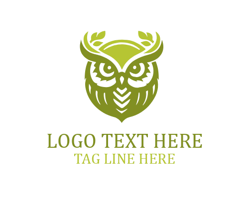 Vintage Wise Owl Emblem Logo