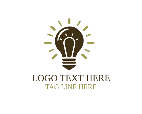 Visionary Idea Bulb Innovation Logo