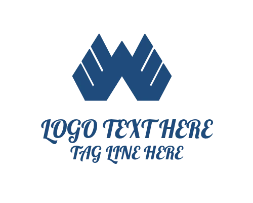 Visual Balance Letter W Logo