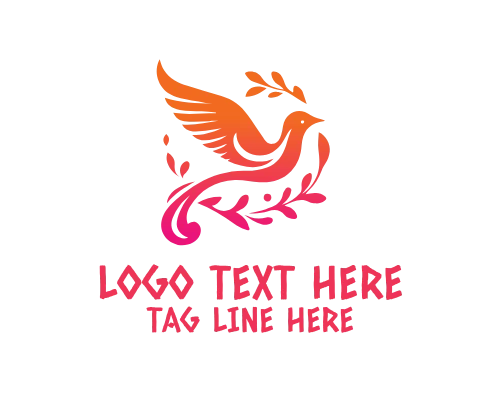 Visual Elegant Bird Logo