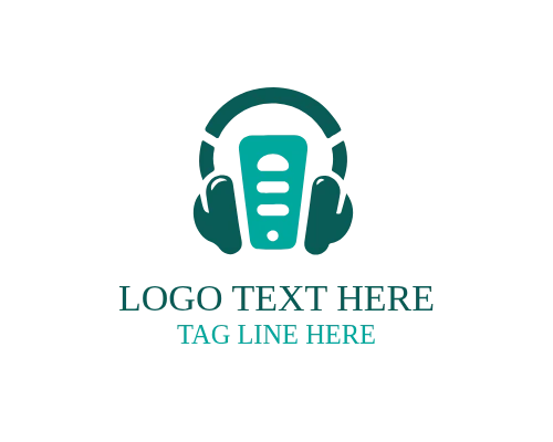 Voice Recording Headphone Logo