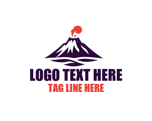 Volcano Silhouette Logo