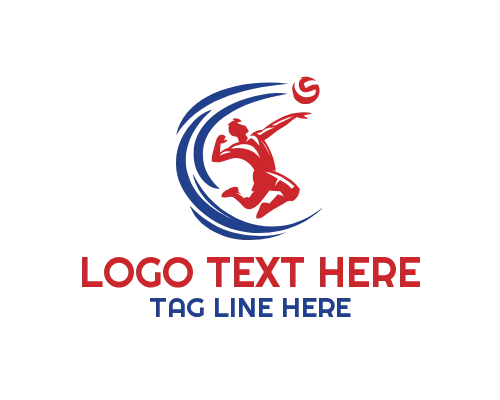 Volleyball Court Logo