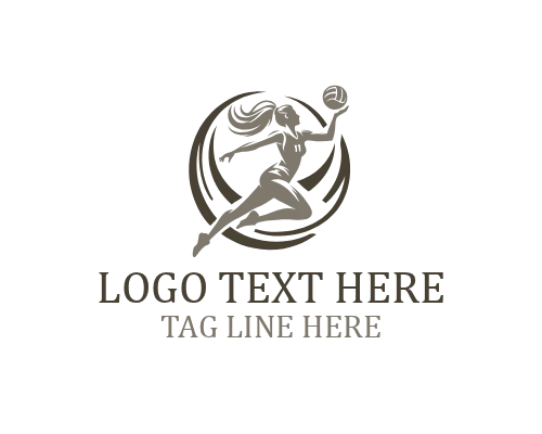 Volleyball Glow Logo
