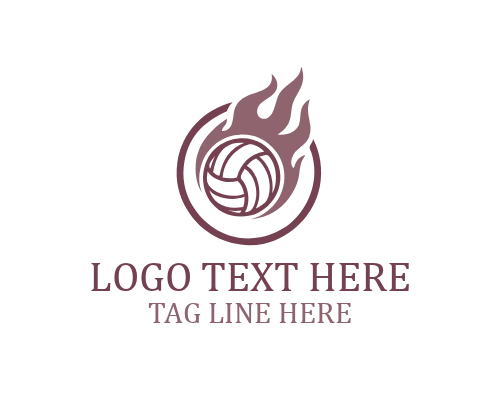 Volleyball Spike Logo