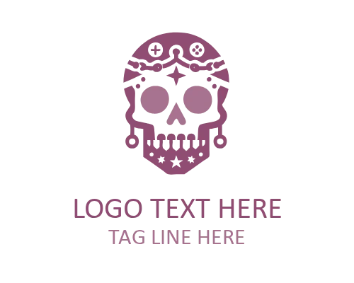 VoltSlash Punk Skull Logo