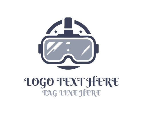 VR Tech Glasses Logo for Innovation Branding