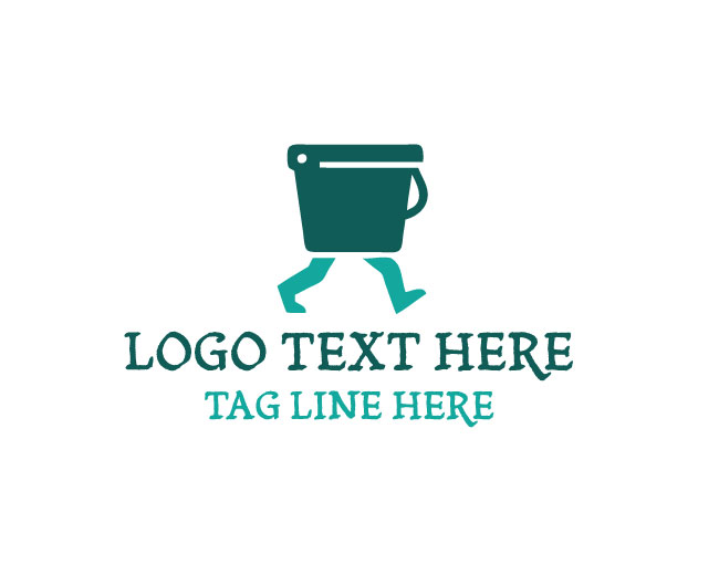 Walking Bucket Best Design Logo