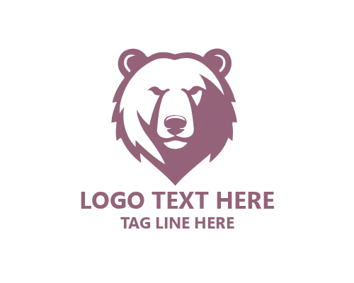 Walking Polar Bear Logo for Wildlife and Nature Brands