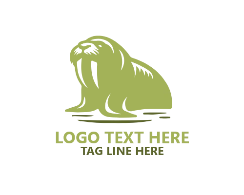 Walrus – Flat Design Logo