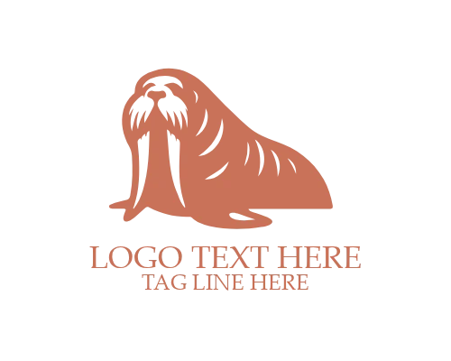 Walrus Geometric Shape Logo