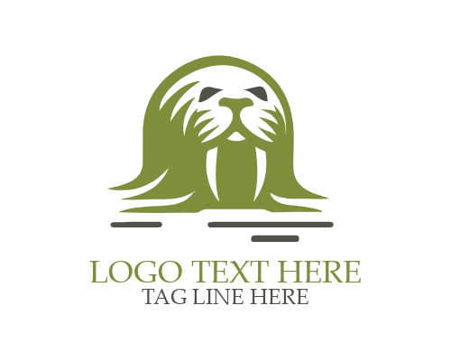 Walrus – Line Art Logo
