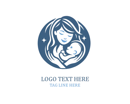 Warm Embrace Mom And Baby Logo