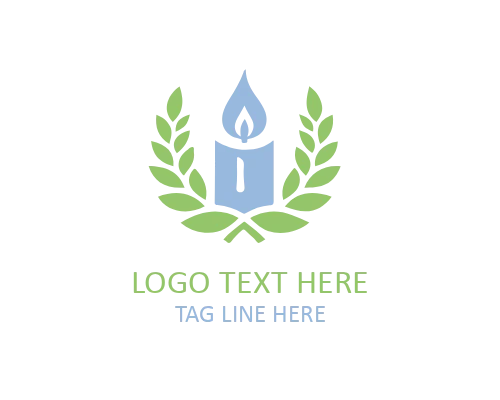 Warm Glow Candle Logo Design