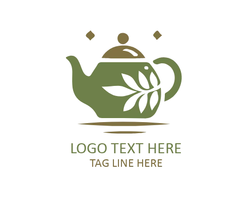 Warm Steam Teapot Logo for Cozy Cafes and Tea Houses
