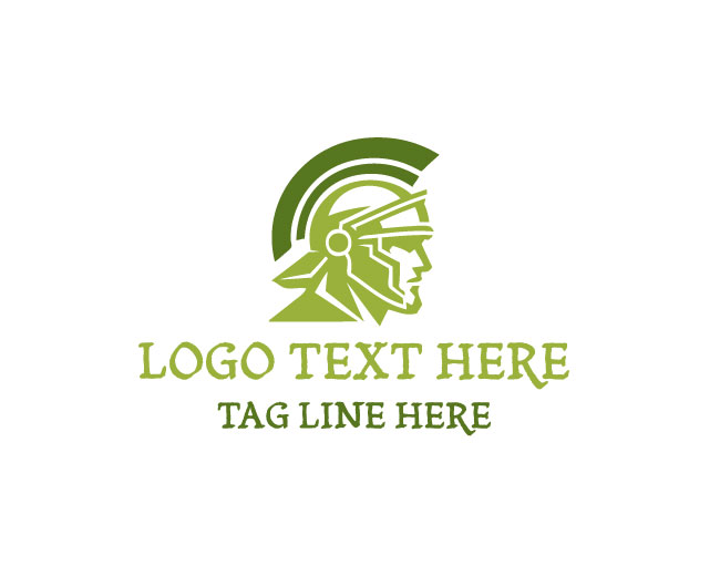 Warrior Man Face Logo