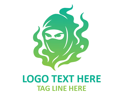 Warrior Ninja Mascot Logo