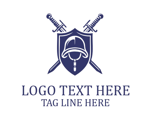 Warrior Sword Military Logo