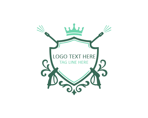 Water Drop Cleaning Logo