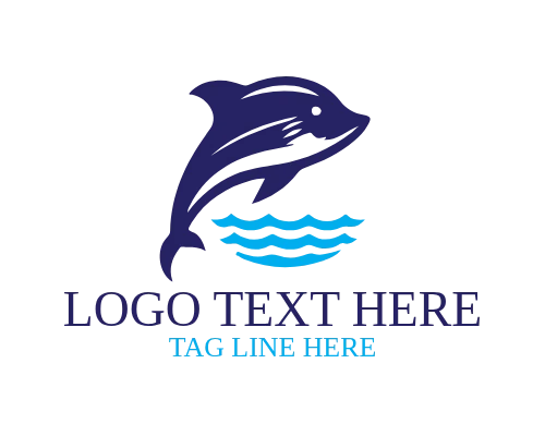 Water Drop Fish Logo