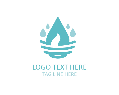 Water Drop Leaf Logo