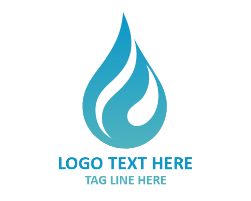 Water Drop Wave Logo
