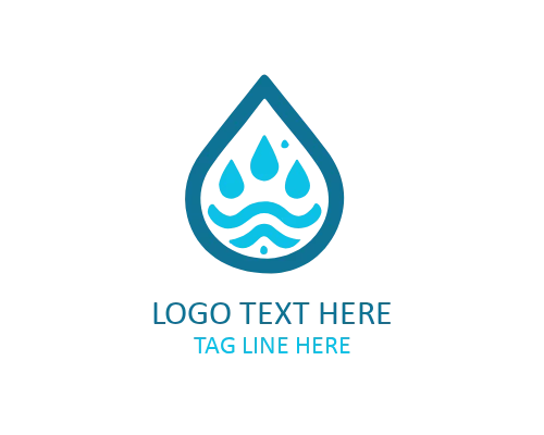 Water Energy Drop Logo