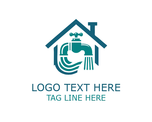 Water Flow Plumbing Home Logo
