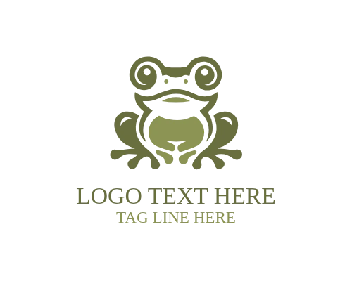 Water Life Frog Logo