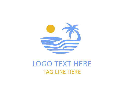 Water Park Adventure Pool Logo for Entertainment Facilities