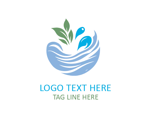 Water Splash Lightning Logo