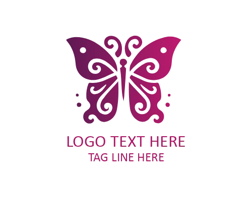 Watercolor Artistic Butterfly Logo