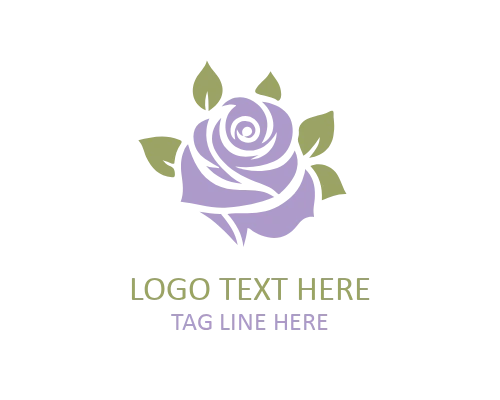 Watercolor Style Rose Logo