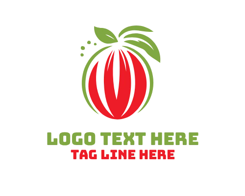 Watermelon Slice Summer Logo
